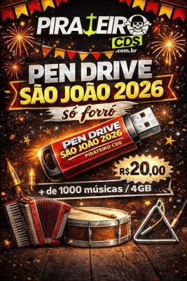PEN DRIVE SÃO JOÃO 2026 - 4 GB